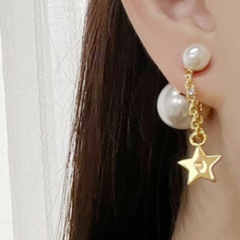 Dior Tribales Gold Earrings with Star Pendant - Picture 5 of 5